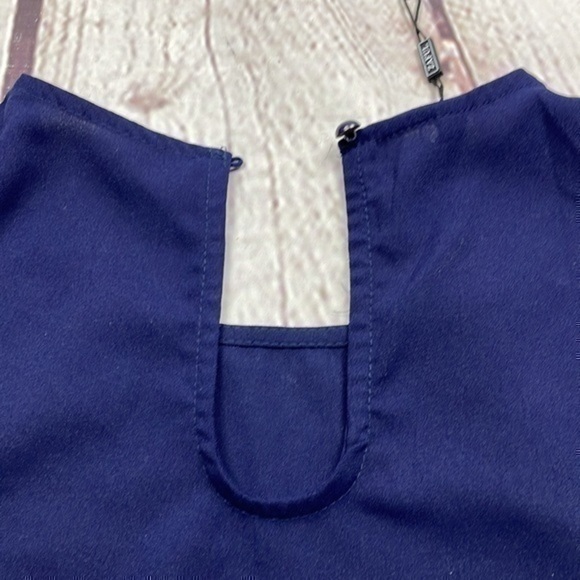 NWT Zaful navy blue lace crop top small - Picture 5 of 6